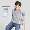 ZuoXi Boys' Preppy Webbing Design Long Sleeve Polo T-Shirt