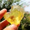 Natural Brazilian Yellow Citrine Raw Stone - Large Particle Crystal Carving Material