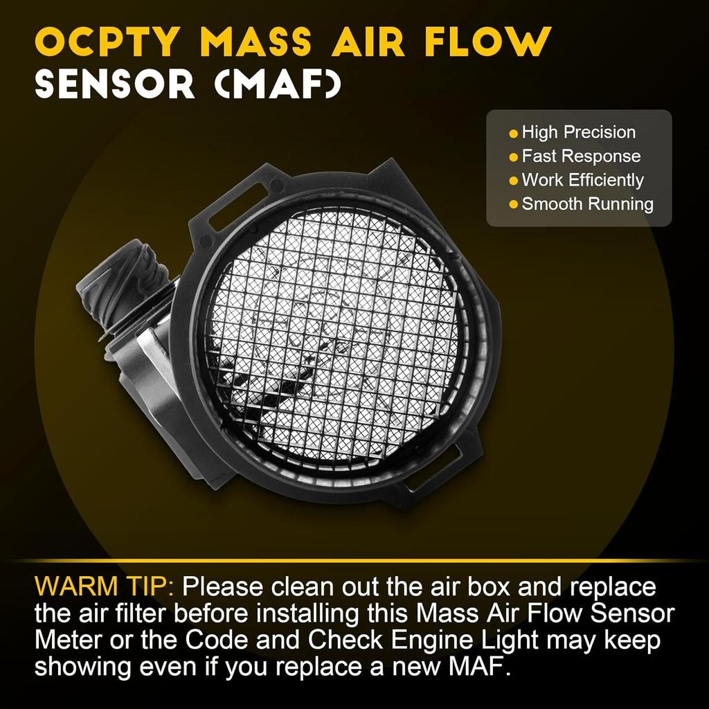 OCPTY Mass Air Flow Sensor Meter MAF 13621703275 Fits for 1997-1998 for BMW 528i 2.8L,1996-1999 for BMW M3 3.2L,1997-1998 for BMW Z3 2.8L,1999-2000