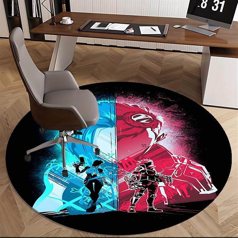 Jinx (League of Legends) Chair mat Round Rug Office carpet, Non slip, Suitable for Living Rooms, Bedrooms Decor 1205537a