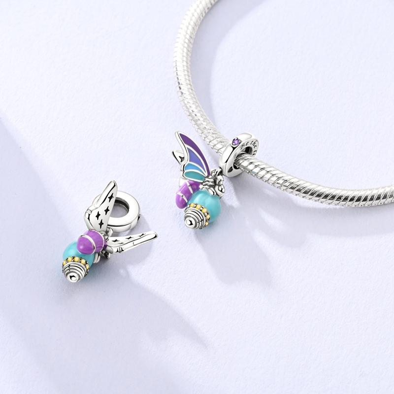 Luminous Series 925 Silver Charms Beads Pendant Firefly Elf Paw Planet Charm Fit Original Bracelet Women Jewelry Gift