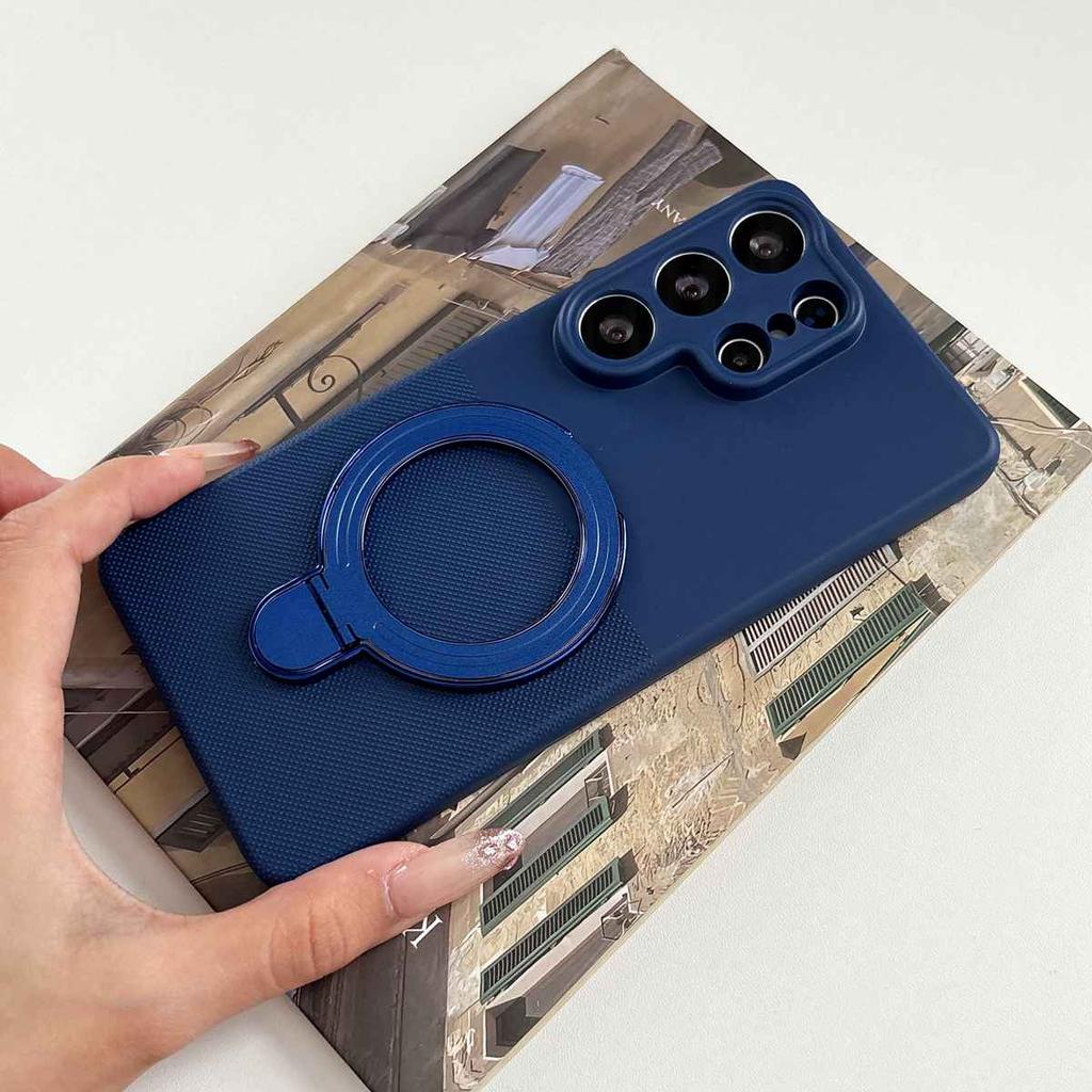 Polka Dot Silicone Holder Stand Ring Phone Case For Samusng Galaxy M12 M22 M32 4G M04 M05 M07 M17 F05 F07 F17 5G Soft Cover Capa