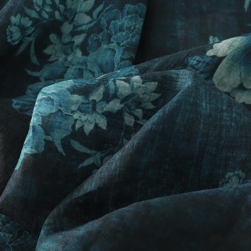 DIMANAF New Plus Size Women Tops Shirts Tees Floral Casual Loose Blouse 2025 Autumn Print Cotton Long Sleeve