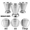 75ml Measuring Shot Cup Ounce Jigger Bar Cocktail Drink Mixer Liquor Measuring Cup Mojito Measurer Coffee Mug Stainless Steel