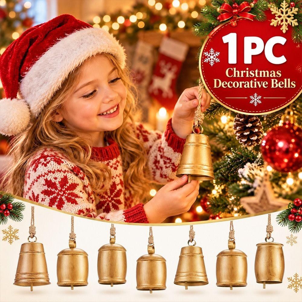Hanging Rope Christmas Decorative Bells DIY Christmas Ornament Christmas Decor
