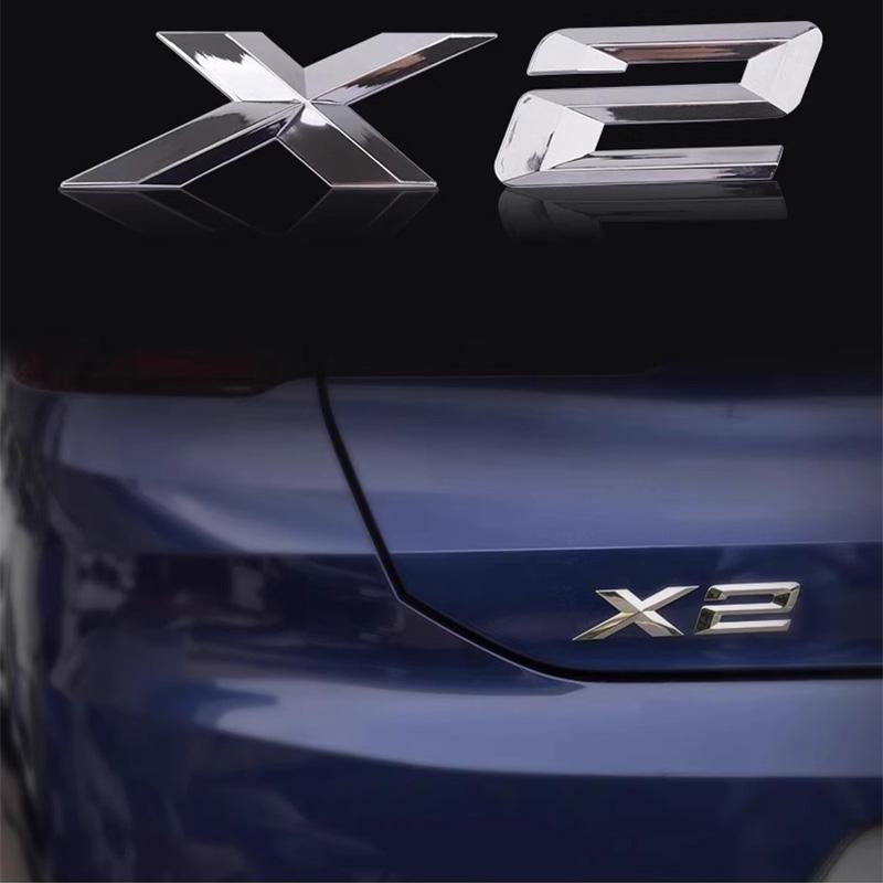 3D Car Letters Trunk Badge Sticker For BMW X1 E84 F48 X3 E83 G01 F25 X4 F26 G02 X5 E53 F15 E70 X6 E71 F16 Emblem Logo Lettering