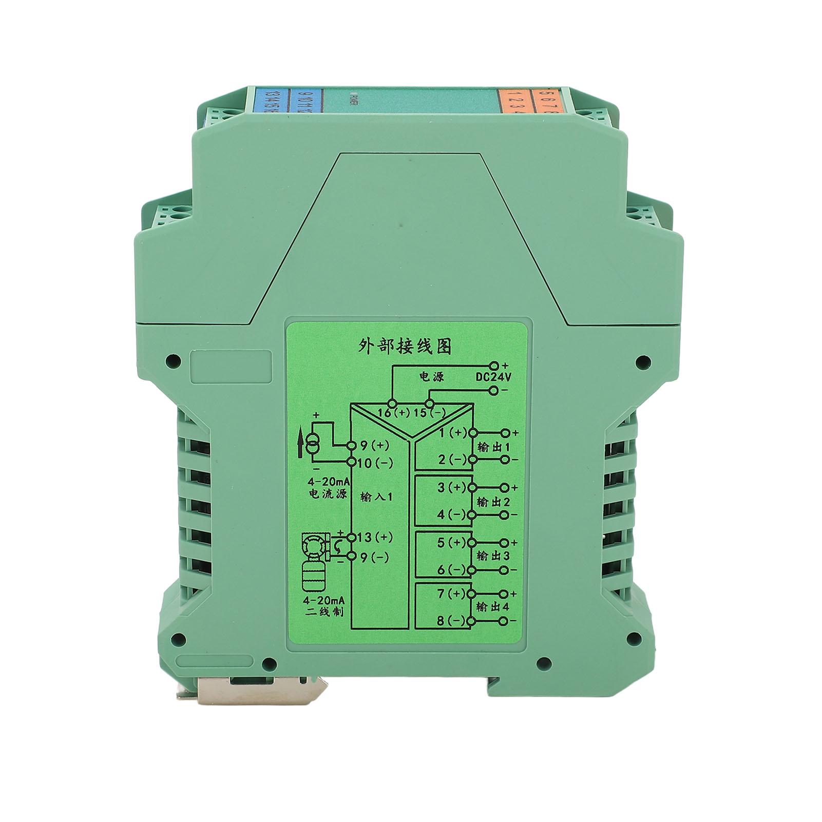 

DC Signal Conditioner 1 in 4 Out 4‑20mA Low Power Consumption PLC Control Current Signal Transmitter