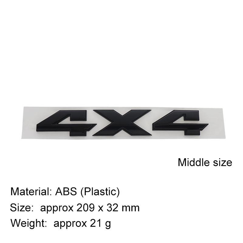 3D Premium ABS Autoaufkleber 4X4 Karosserieemblem Aufkleber Außendekoration