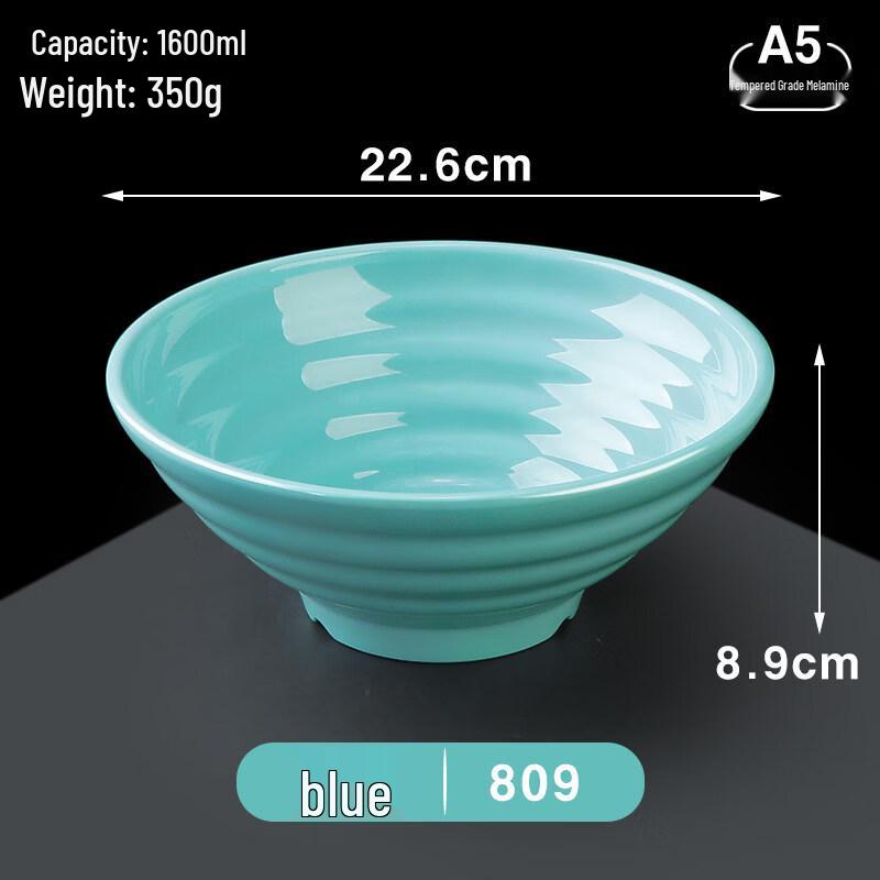 A5 Melamine Imitation Porcelain Ramen Soup Bowl 9-inch