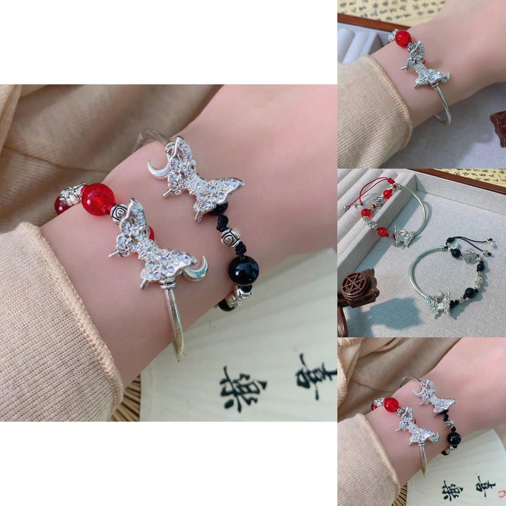 Elegant Butterfly Rose Alloy Bracelet Exquisite Design For Men And Women