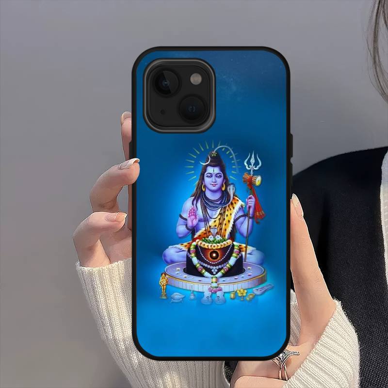 Lord Shiva Hindu God Buddha Phone Case For iPhone Mini 11 12 13 14 15 16 Pro Max Plus Shell