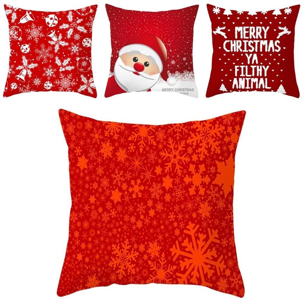 Lebendiges Kissenbezug mit Weihnachtsmotiv Weiche Mehrfarbige Kissenhülle für Gemütliche Wohnzimmer
