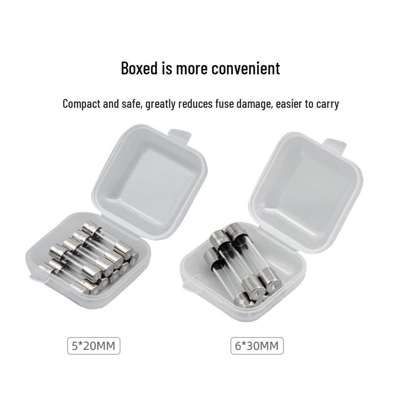 Glass Tube Fuse Set: 5x20mm & 6x30mm, 1-30A Range