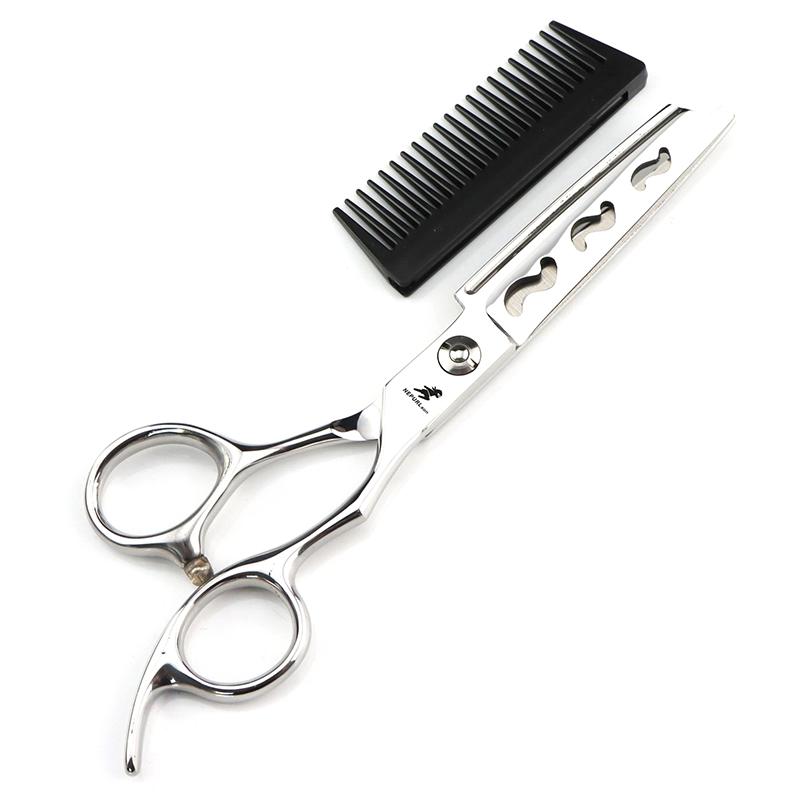 

Профессиональные парикмахерские ножницы со съемной расческой 2 в 1 ножницы для волос ножницы для стрижки волос с расческой 6 дюймов