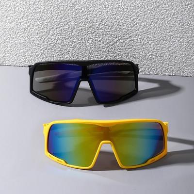 2 Piezas Gafas Coloridas para Correr al Aire Libre Ciclismo Parabrisas Transparentes Gafas de Esquí Gafas de Sol Gafas de Sol Anti-Ultravioleta
