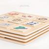 Wooden Logical Thinking Matching Puzzle Cognitive Board Montessori Teaching Aid Fruit Animal Pairing Board Educational Toys