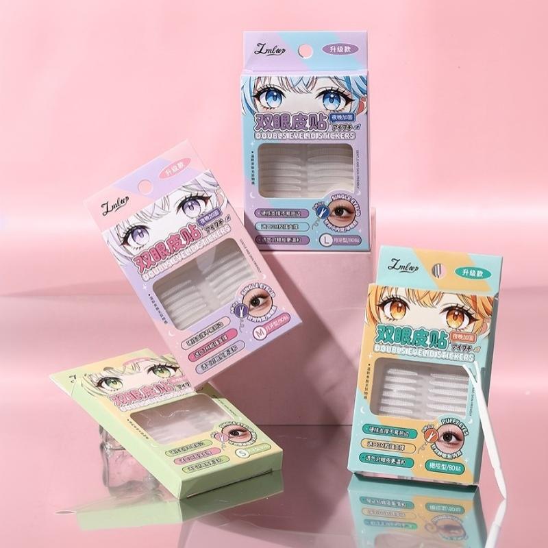 Invisible Double Eyelid Shaping Strips 80/200Pcs Natural Lifting Breathable for Sensitive Skin Office Daily Makeup