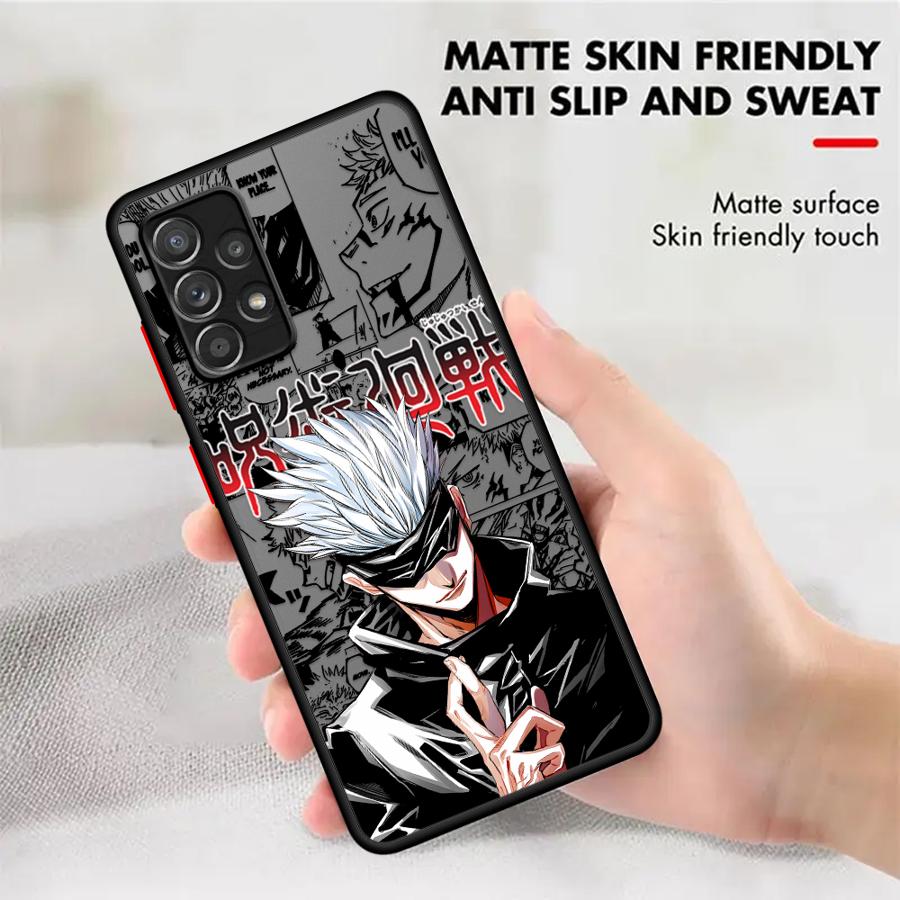Pouzdro na telefon pro Samsung Galaxy A16 A15 A35 A17 A52 A56 A55 A73 A33 A54 A52S A72 A14 A23 A53 A34 A36 Anime Jujutsu Kaisen