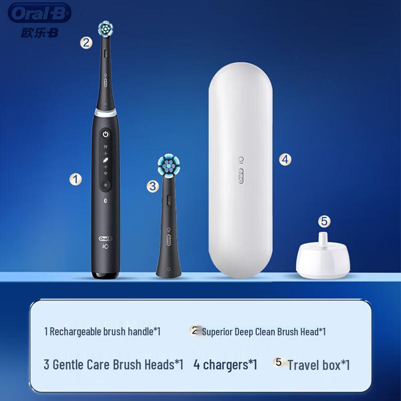 

Oral-B iO Series 5 Smart Electric Toothbrush 2 Brush Heads