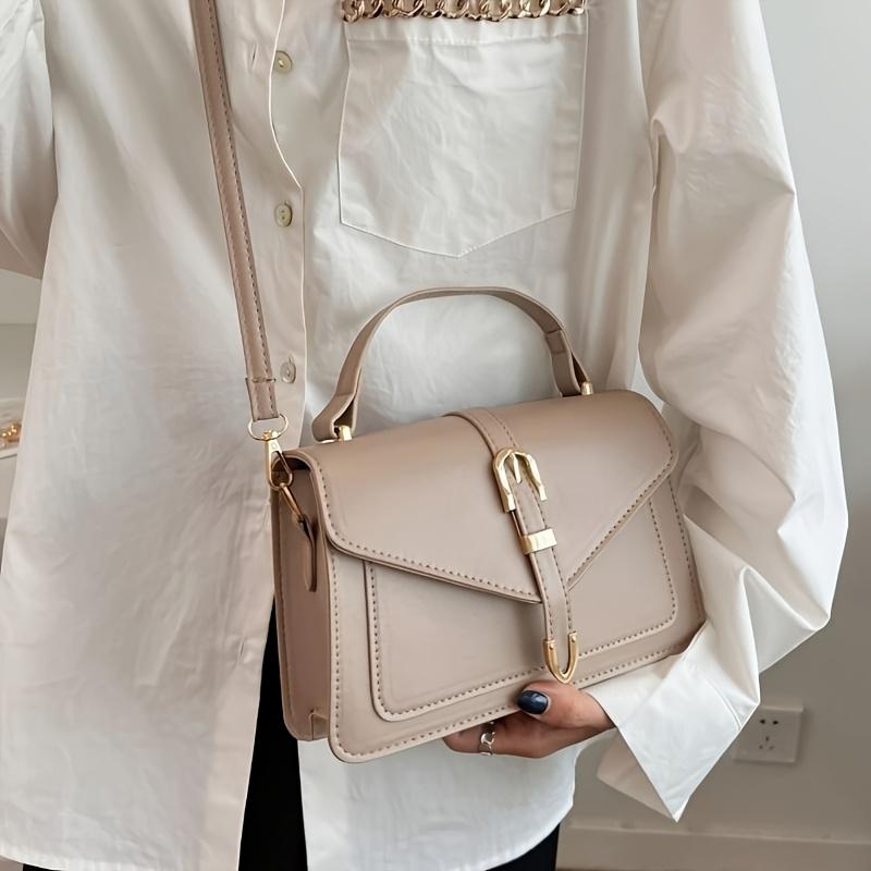 An Elegant Women'S Crossbody Bag, Suitable for Women And Men, Single-Color Crossbody Bag, Adjustable Shoulder Strap, Zipper Closure