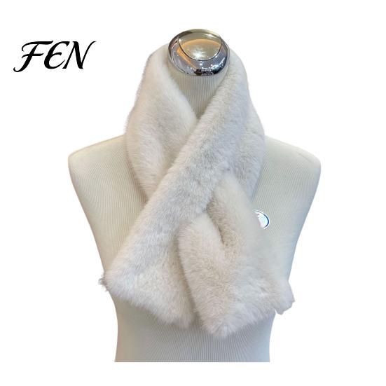 Stylish Outdoor Winter Neck Gear Women Faux Fur Scarf, Warmer for Cold Weather, Short Collar Scarves, Soft High Density Velvet Protection & Not Bulky,