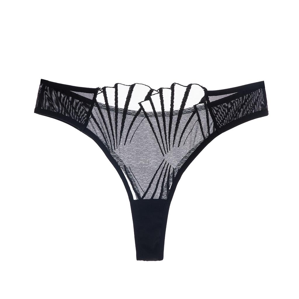 Ladies Summer Slim Sexy Pure Desire Lace Mesh Traceless Low Waist Underwear