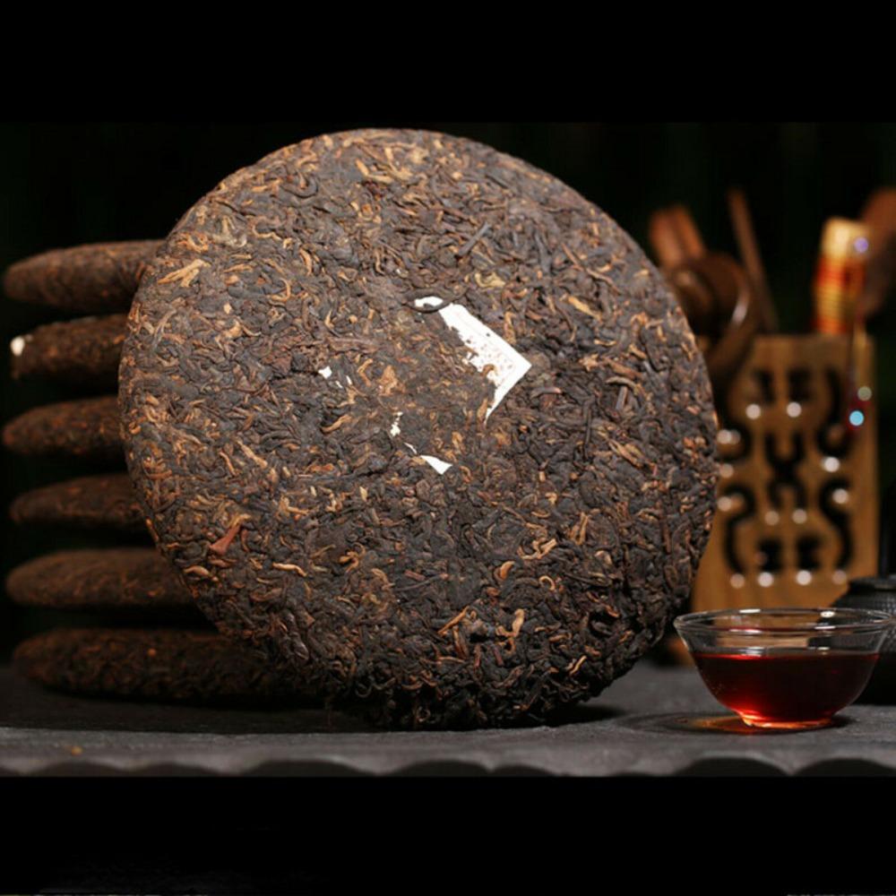 

2499g Ripe Pu erh Tea Cake Yunnan Ruyi Qizi Black Chinese Tea 7 Pieces