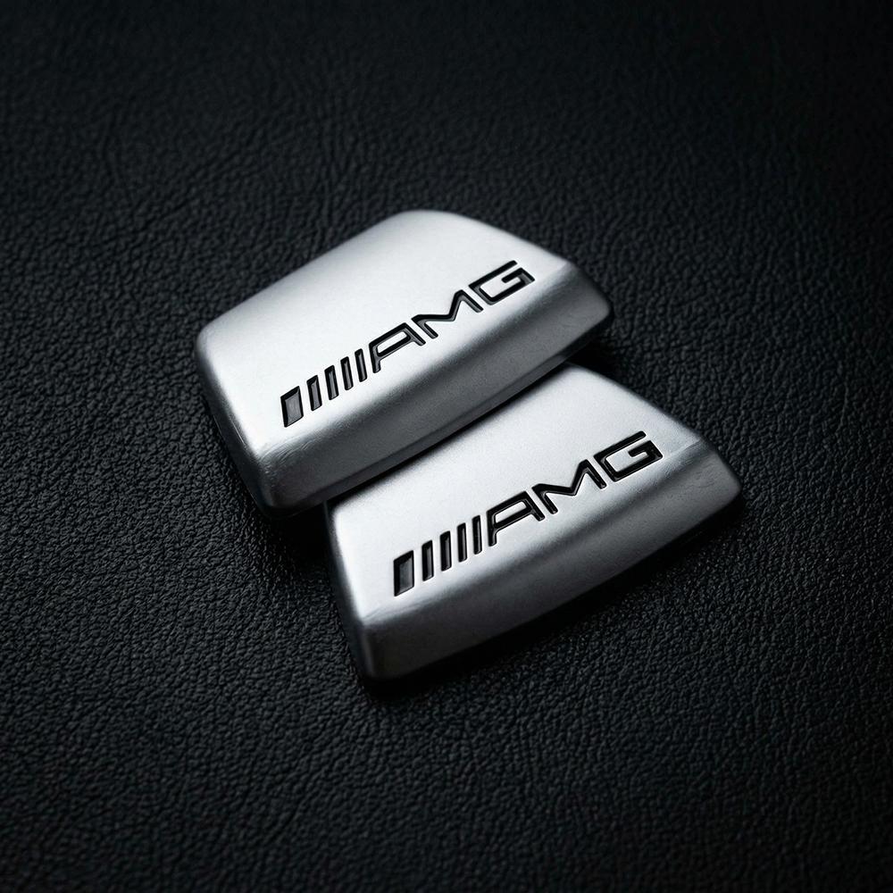 3D Metal Logo AMG Steering Wheel Badge Emblem Sticker Trim For Benz W205 W213 W204 W212 GLC GLE CLA Car Interior Accessories