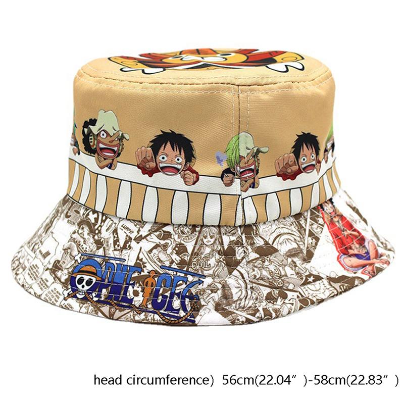 Anime One Piece Printing  Fisherman Hat Adult Outdoor Men And Women Sun H