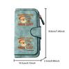 Santa Claus nurse long zipper wallet, large-capacity card holder, unisex clutch bag, stylish zippered coin purse, suitable for daily use, a great