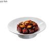 Ceramic Dinner Plate High Feet Refreshment Tray Dim Sum Plates Fruit Plate Salad Bowl Serving Plates Sushi Dish Snack Tray