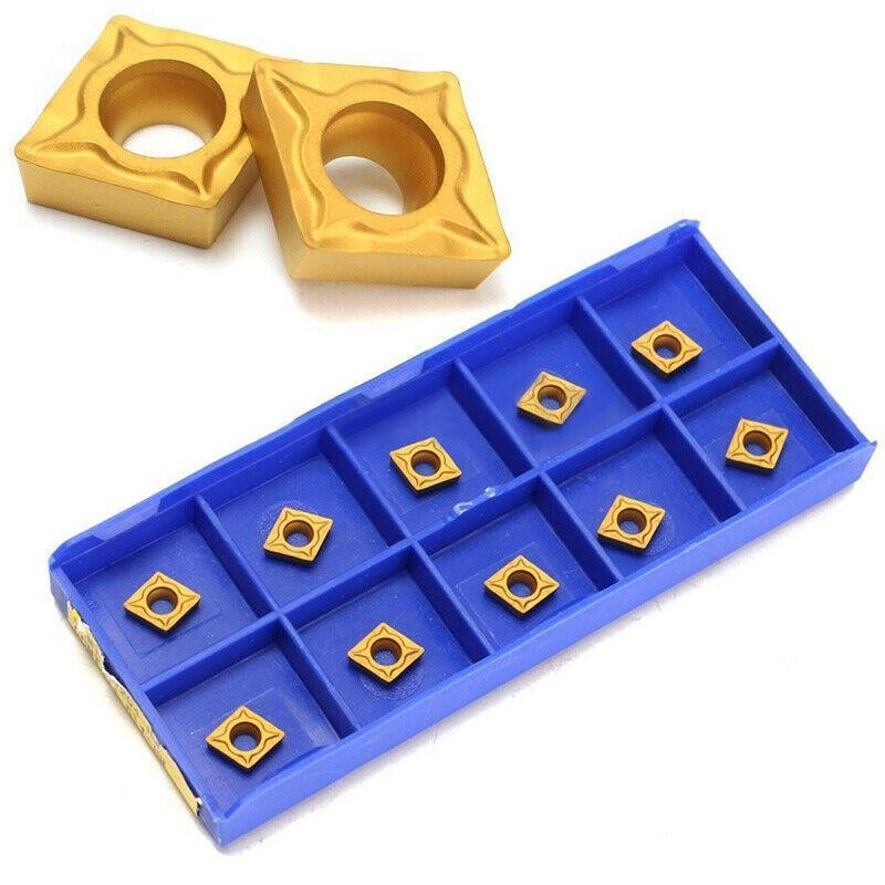 10pcs CCMT060204-HM YBC251 Lathe CNC Carbide Blades Insert for Turning Tool