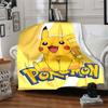 1 manta de franela de Pikachu Pokémon, suave y amigable con la piel con impresión digital, varios tamaños disponibles para familia, amigos, cumpleaños