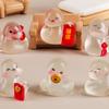 2025 Snake Year Mini Ornament Fortune Luminous Zodiac Snake Figurine Micro Landscape Car Interior Home Desktop Decoration Gifts