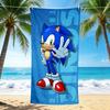 1Pc Sonic Hedgehog Artwork Beach Towel Quick Dry Multiuse For Beach Pool Gym Yoga Home Travel Christmas Halloween Xmas Gift N1227