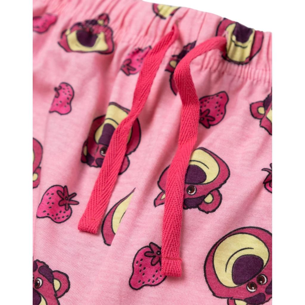 Toy Story Set Pijama Lung cu Mânecă Scurtă pentru Femei/Doamne cu Fața lui Lotso