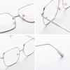 Fashion Unisex Square Metal Myopia Frame Glasses Anti-blue Eyewear Spectacles