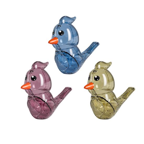Fischietti Uccellino Per Bambini | 2 Pezzi Colorati | Giocattoli Sicuri Per Bagnetto E Sviluppo Musicale