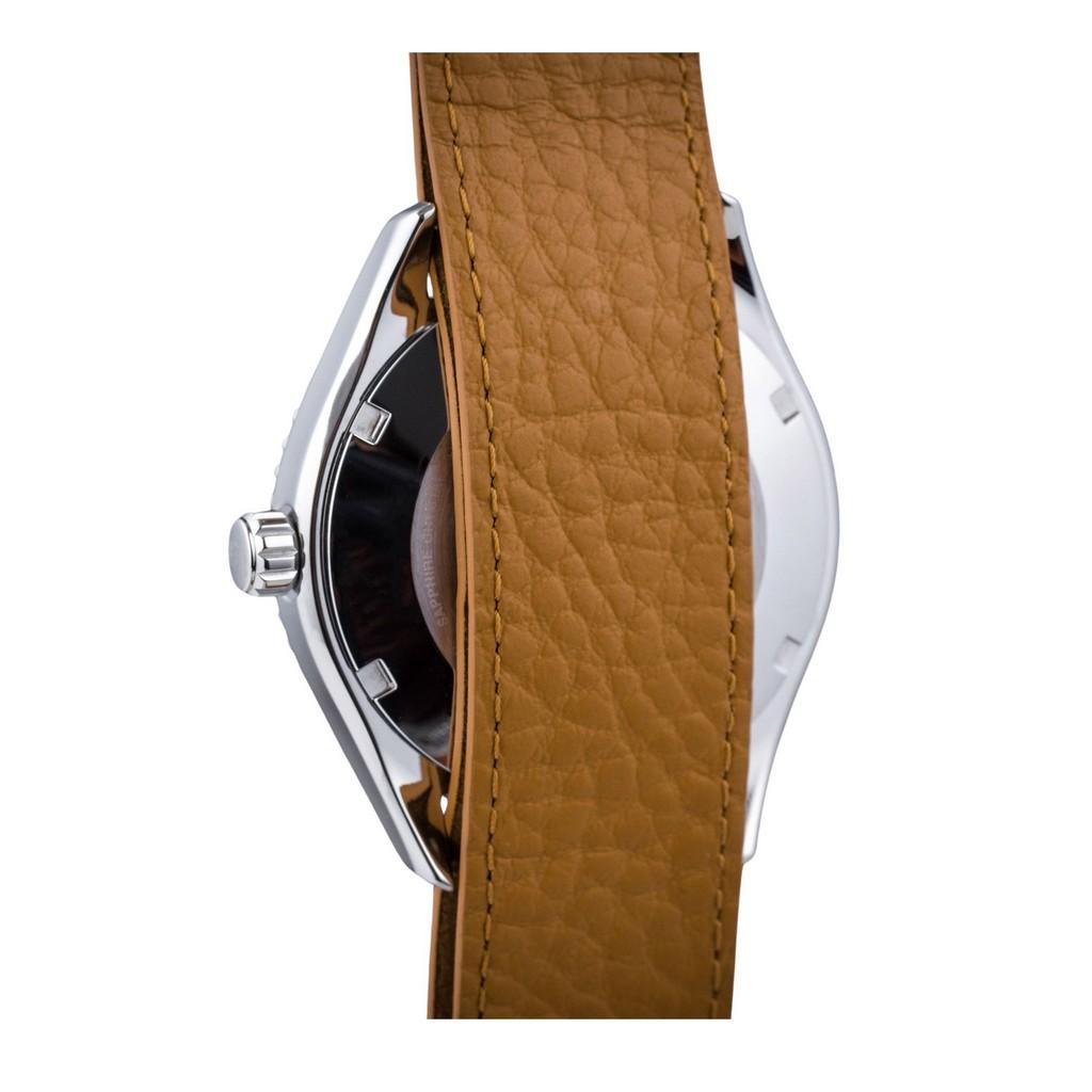 Orient Sportliche Taucheruhr mit Lederarmband und aprikosenfarbenem Zifferblatt, automatische Uhr RA-AC0Q05P10B RA-AC0Q05P30B 200M Herrenuhr