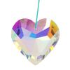 Heart Prism Ornaments Exquisite Polished Surface Hanging Heart Suncatcher Prism Pendant for Christmas Decoration Photographic Ornament Rainbow
