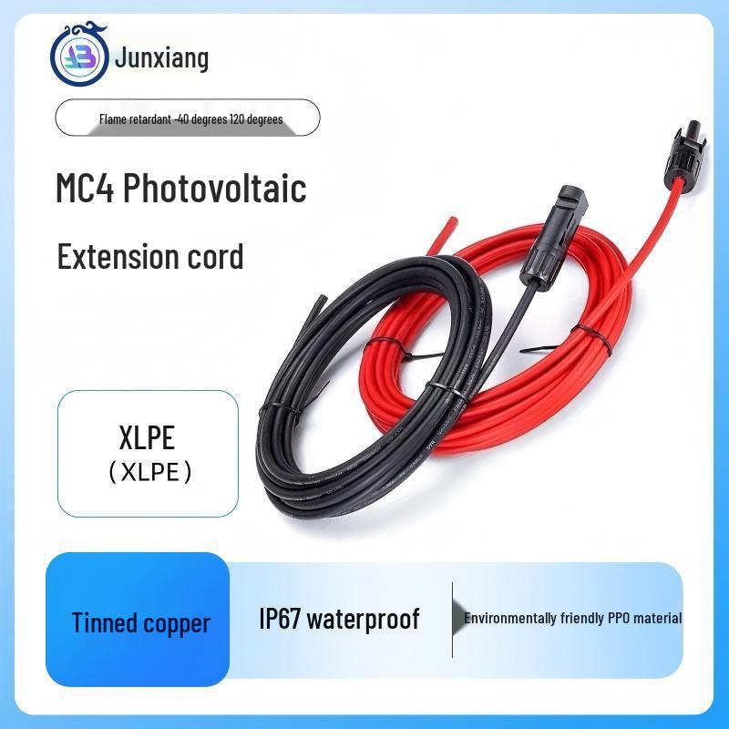National Standard MC4 Solar DC Extension Cable: Photovoltaic Adapter in 2.5/4/6 mm², Male to Female Connector