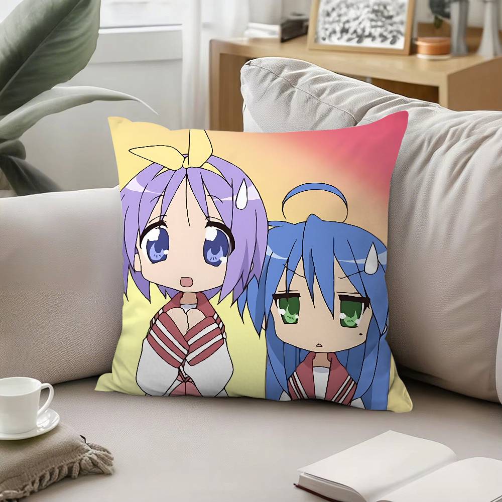 Cute LLucky Star Throw Pillow Covers Pattern Cushion Cover Suitable For Sofa Bedroom Car Pillow Cover