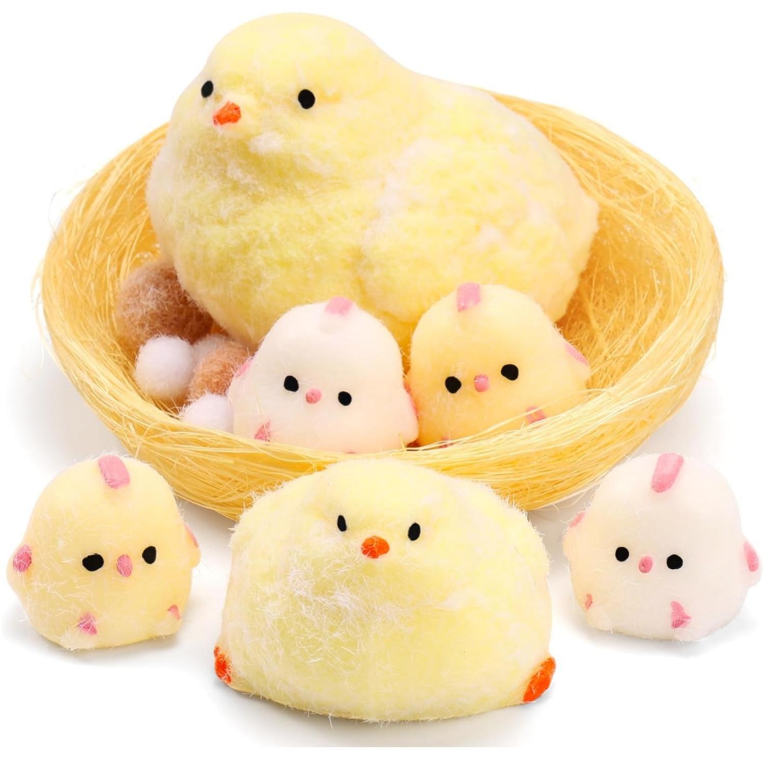 Bai Fen Bai Toys Toys Toys Taba Handmade Squishy Chick Stress Relief Squeeze Toy Handmade Sensory Stickytoys Stress And Relaxation