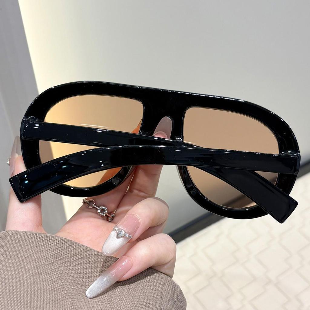 Oversized Aviator Internet Beroemdheid Zonnebrillen: Europese/Amerikaanse Stijl, Hip Hop Persoonlijkheid, High-End Gevoel voor Vrouwen