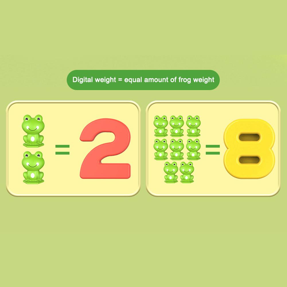 Funny Frog Scale Children's Early Education Toys Mathematical Intelligence Math Toys Funny Frog Scale Balance Toy Teaching