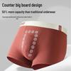 Qisefang Plus Size Men's Pure Cotton Boxer Briefs