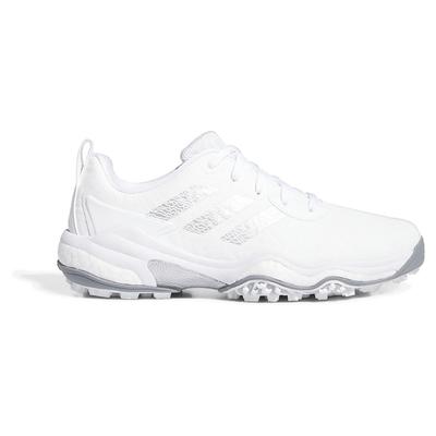 Golfové boty Code Chaos 25 Obuv Dva cm 2E [Adidas Golf] Pánské Bílá/Stříbrná metalická/Šedá 24.5