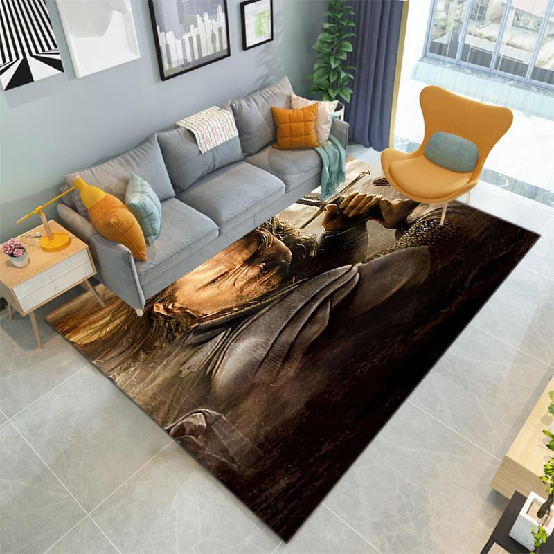 1PC Lord of the Rings Print Rug - home decoration Carpet For Living Room Bedroom Flooring Computer Chair Area Rug
