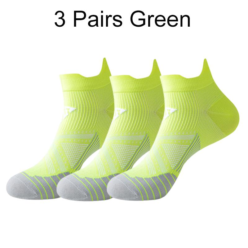 3 Pairs Sports Socks For Men Women Breathable Running Socks Quick Dry Anti-friction Marathon Ankle Socks Cycling Gym Fitness New