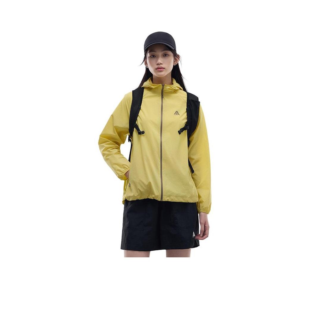 

Anta Outdoor Series Comfortable Simple Versatile Hooded Lightweight Loose Zipper UV Protection Sun-Resistant Wear Women Outerwear 962526603-3 M